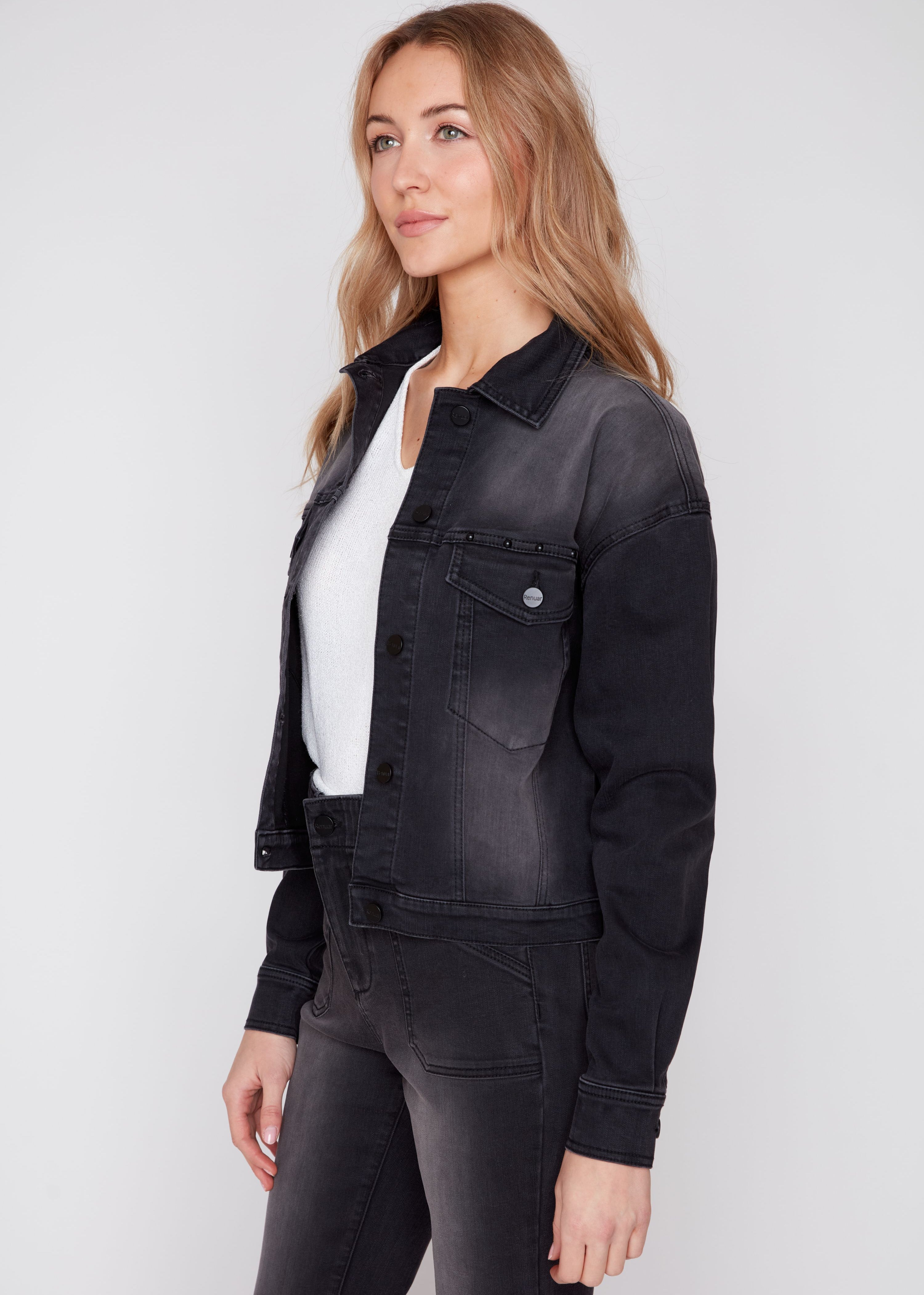 Mavis |  Veste en jean avec boutons