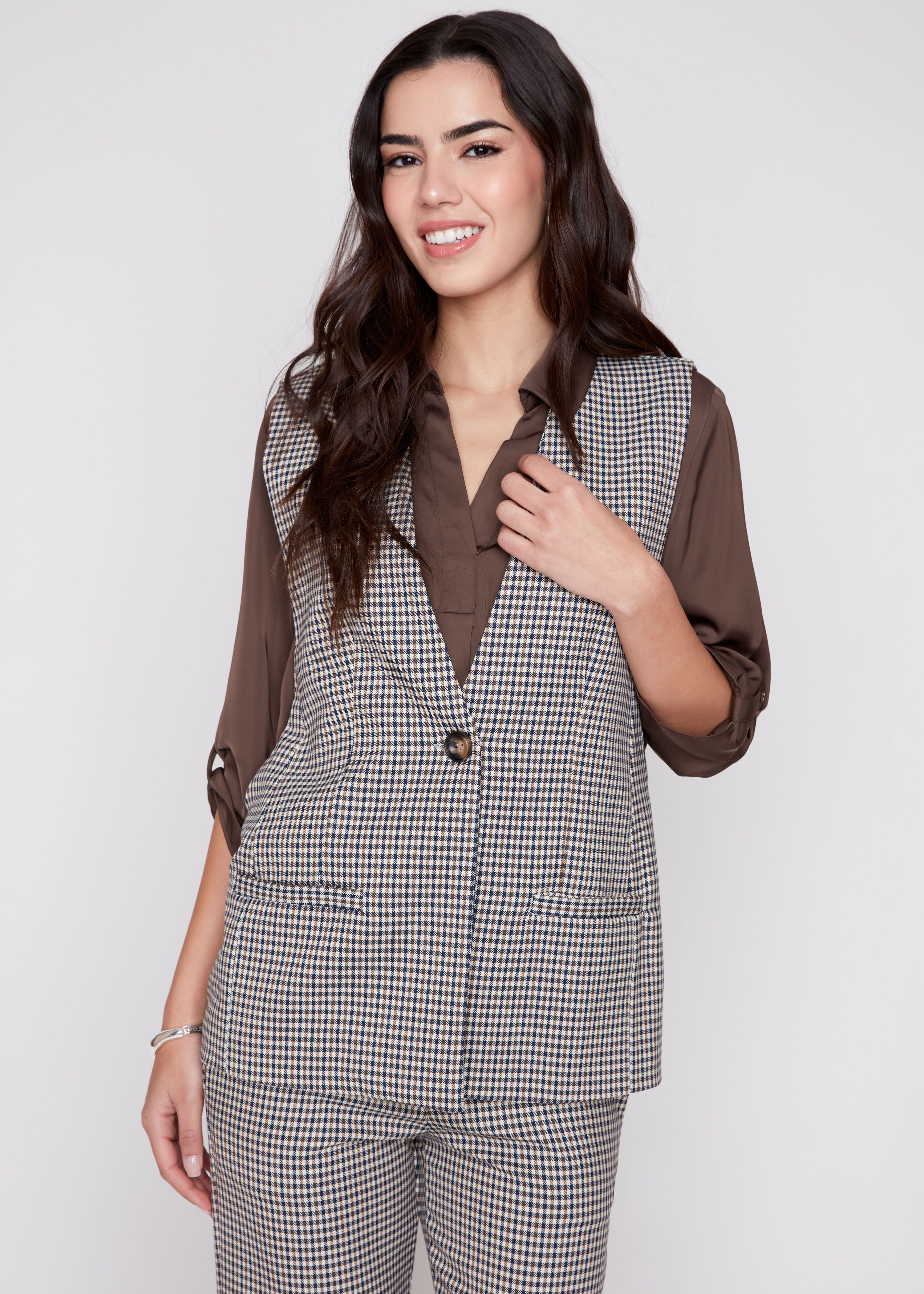 Perryton | Veste de tailleur à carreaux