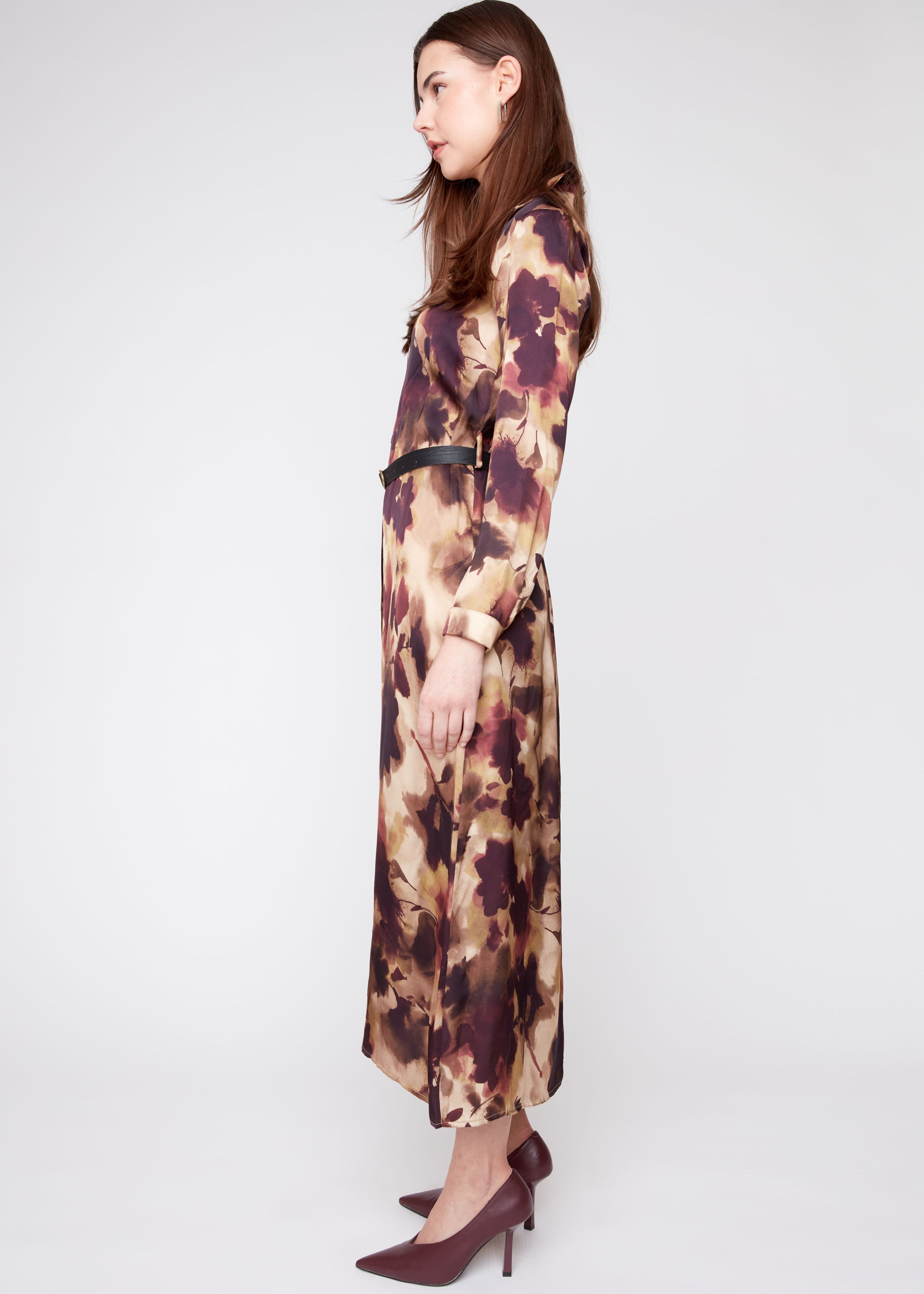 Delphine | Robe imprimée avec ceinture