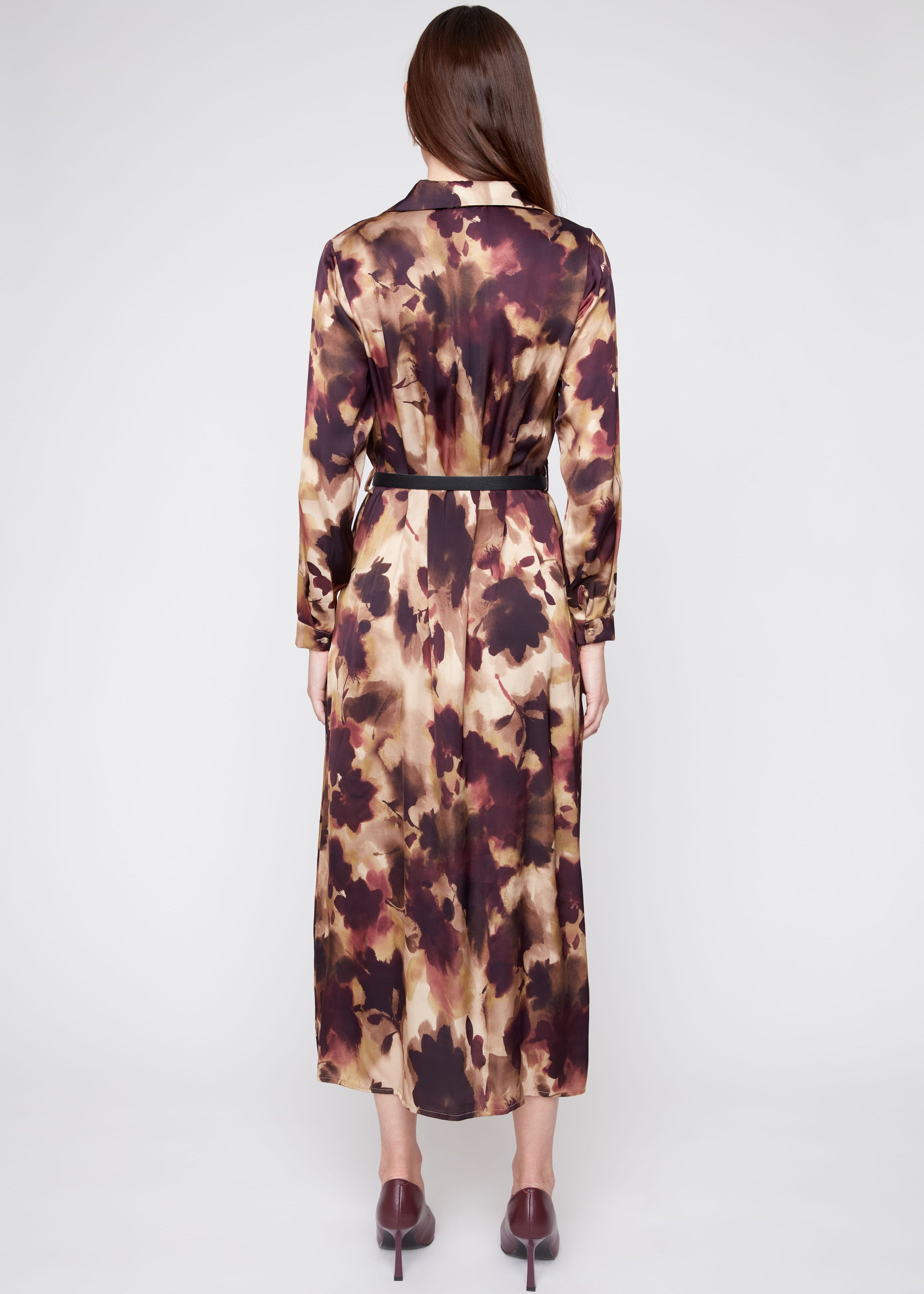 Delphine | Robe imprimée avec ceinture