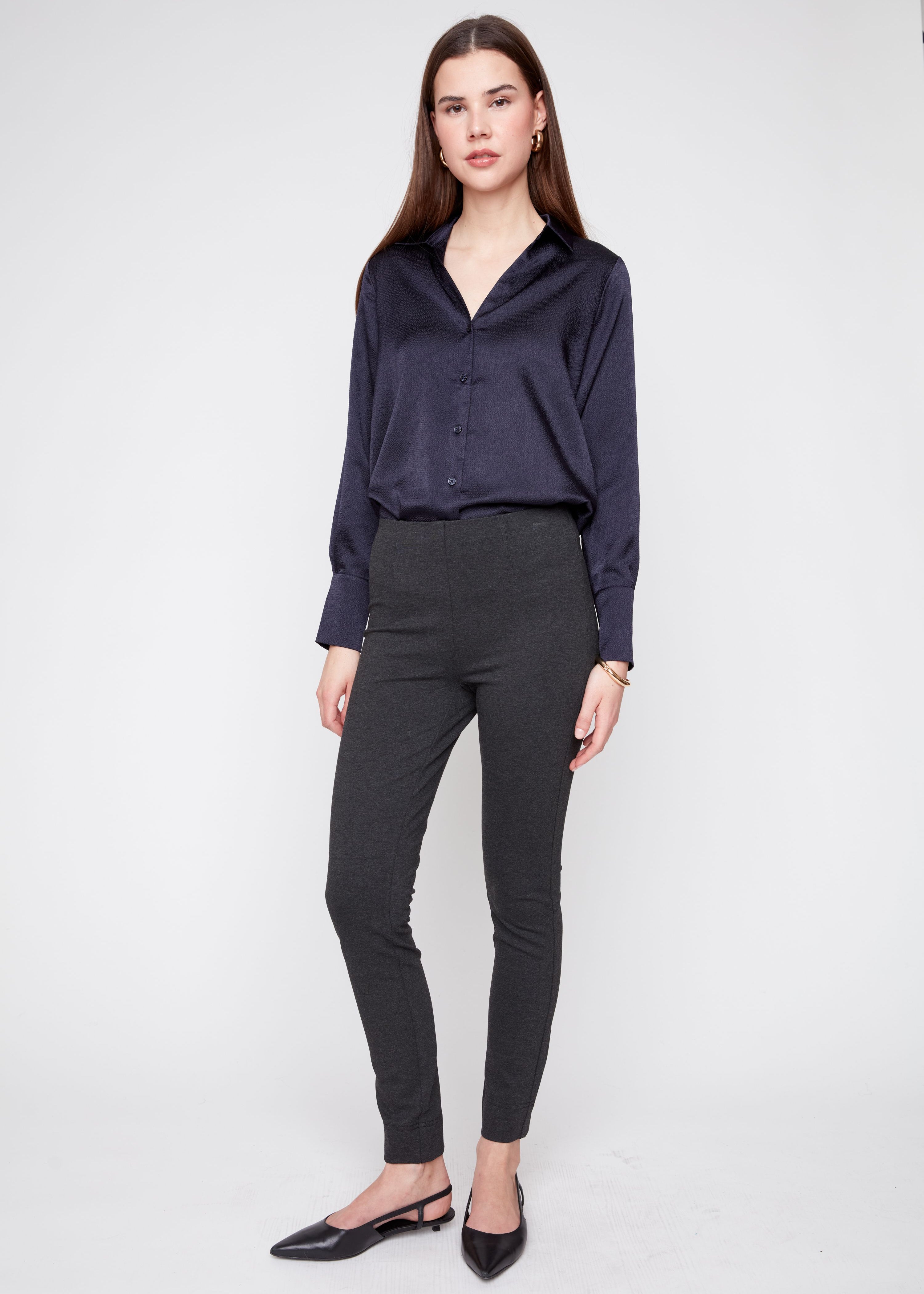 Brynn | Chemisier texturé en satin