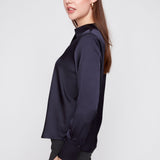 Brynn | Chemisier texturé en satin