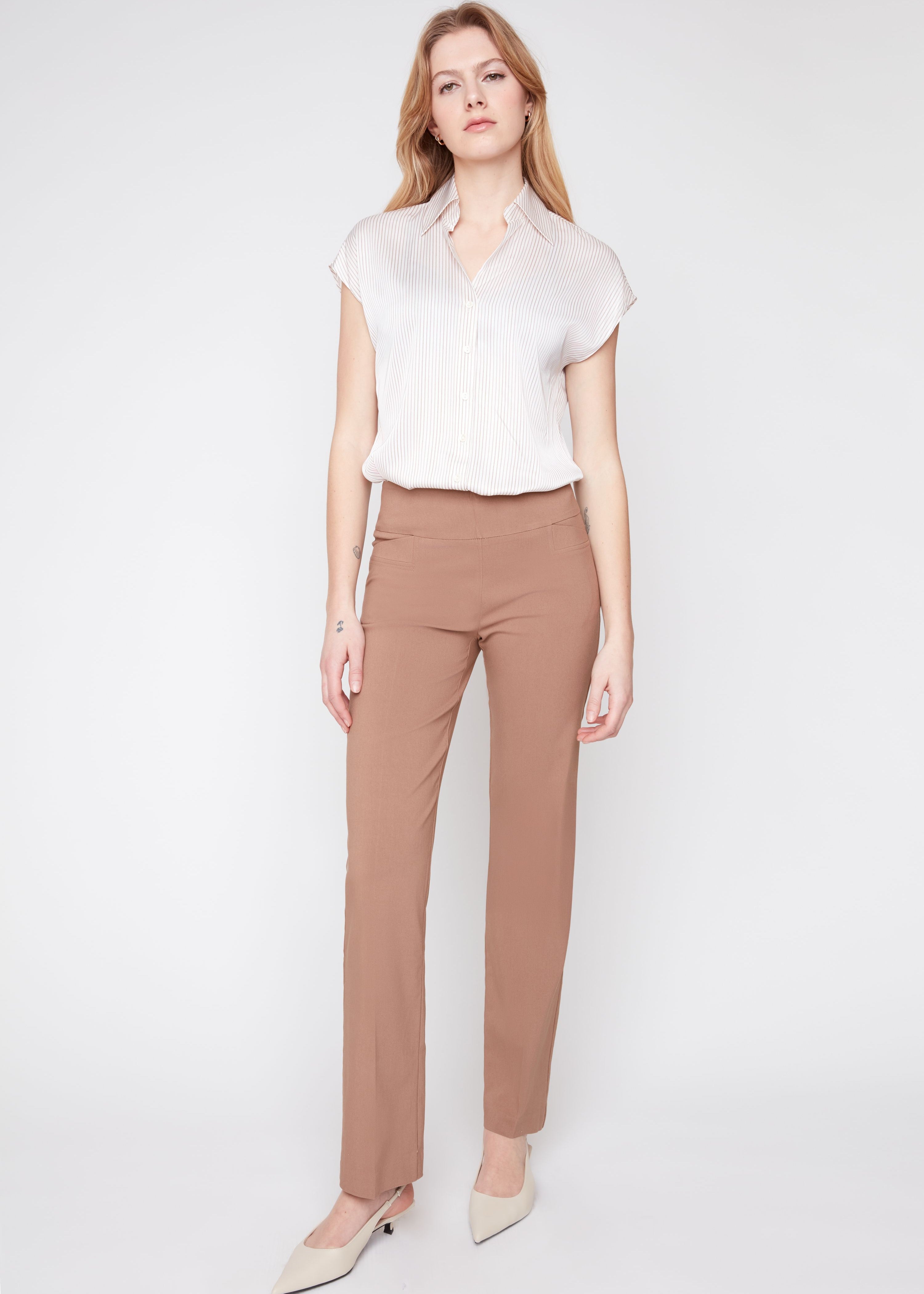Haven | Chemisier rayé en satin