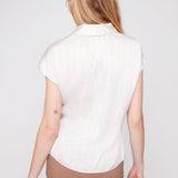 Haven | Chemisier rayé en satin