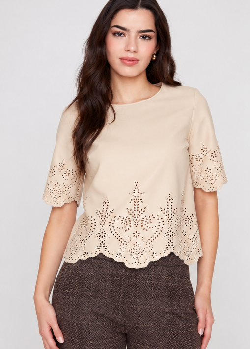 Juliette | Haut en cuir vegan