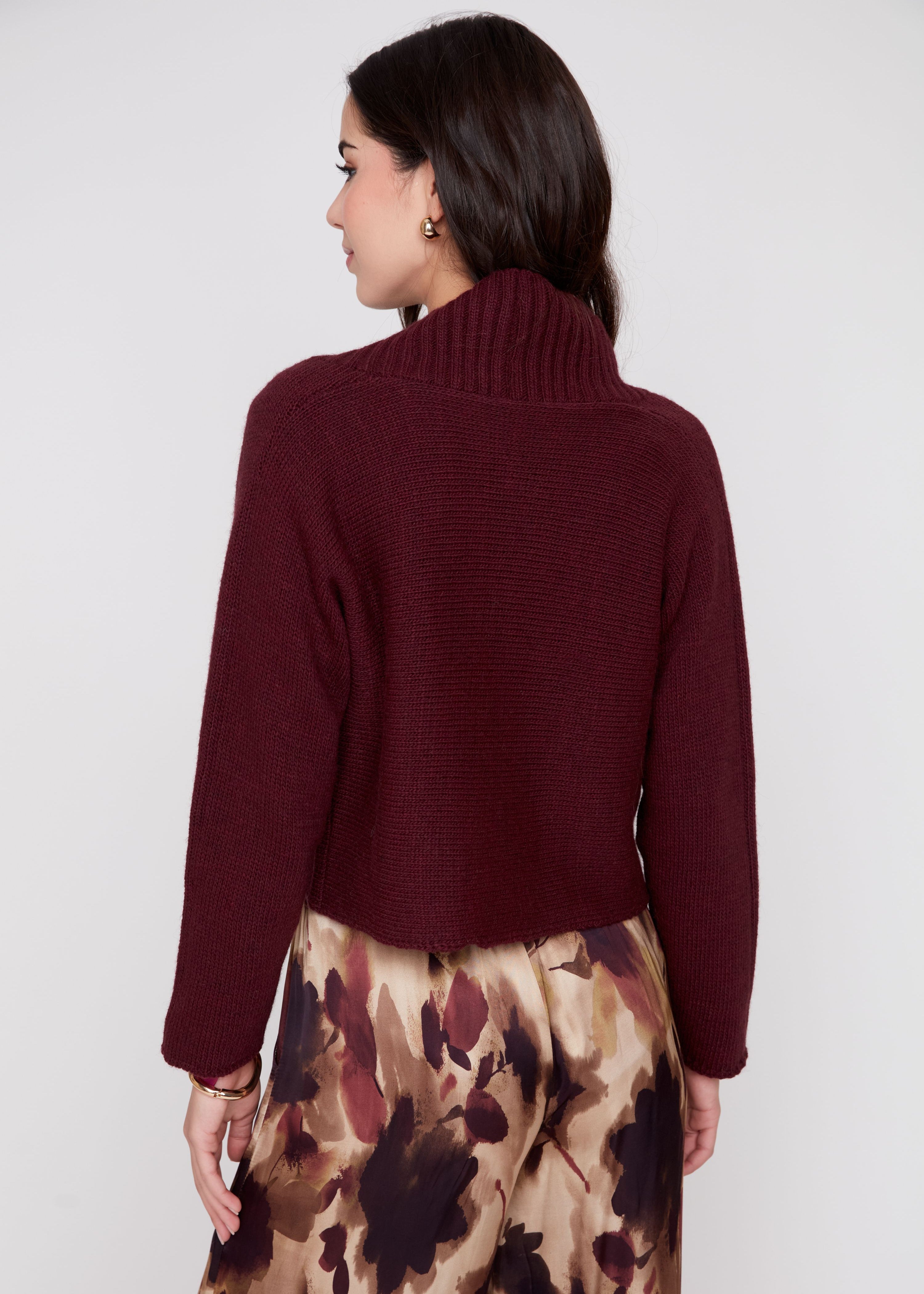 Yrsa | Cardigan en tricot avec boutons dorés