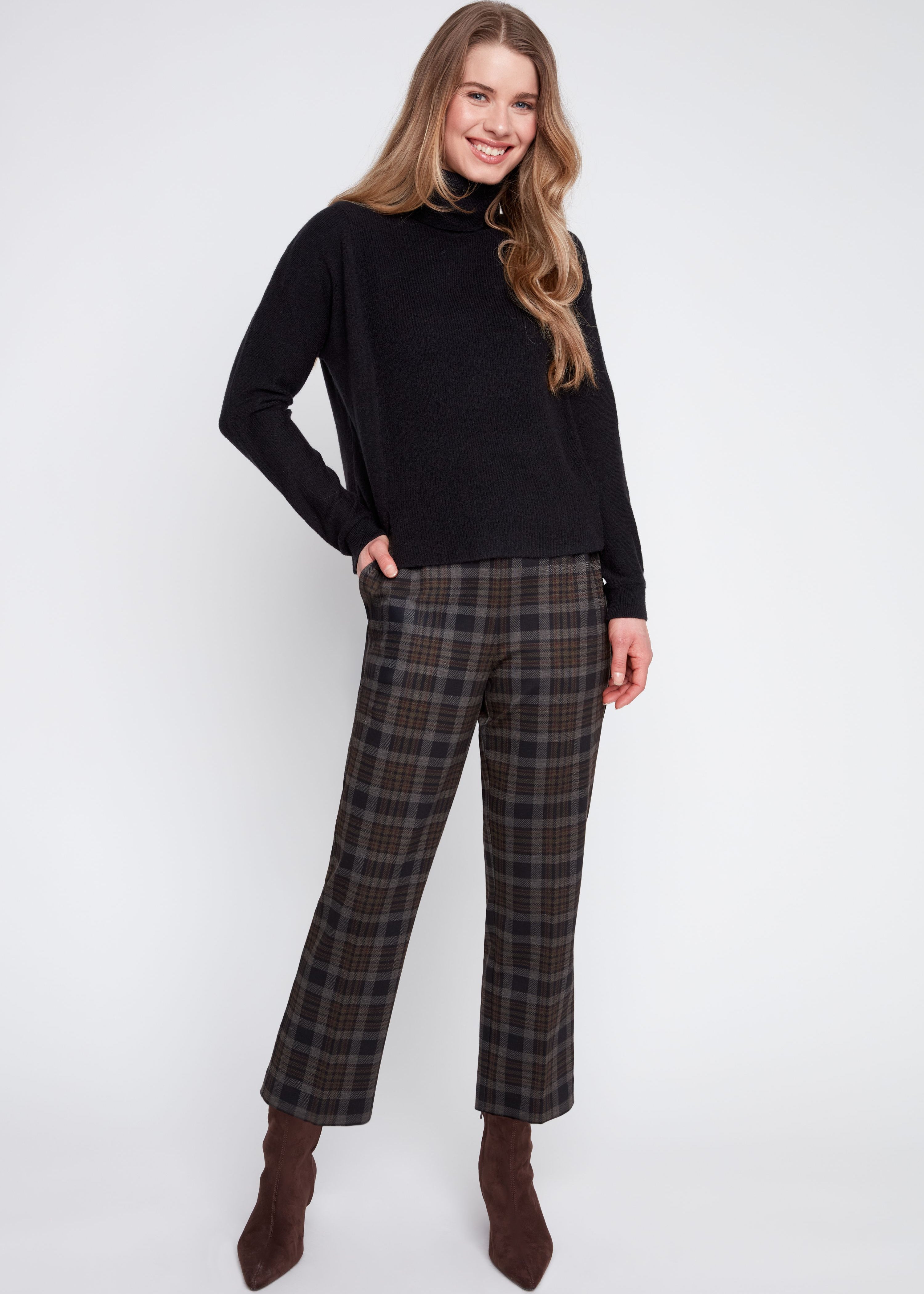 Jessa | Pantalon à carreaux