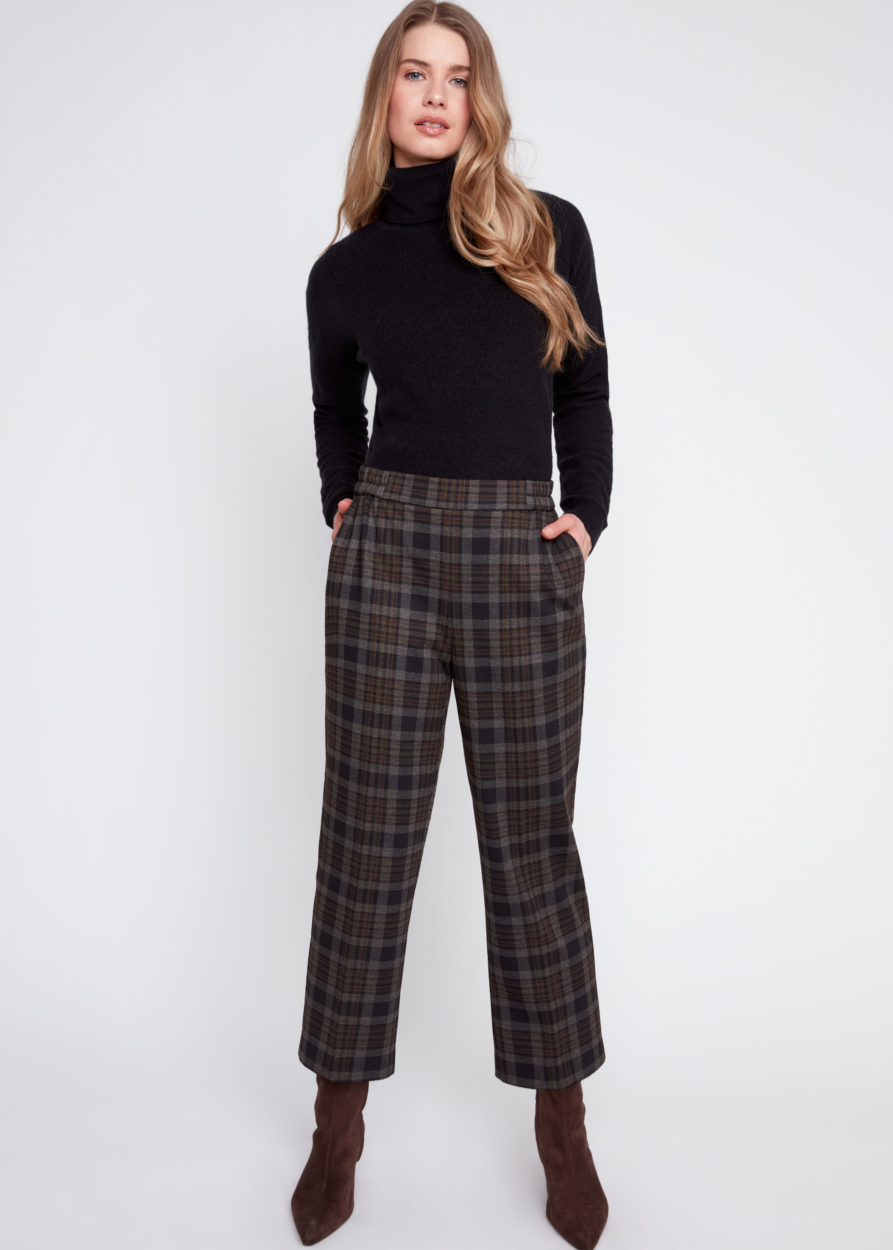 Jessa | Pantalon à carreaux