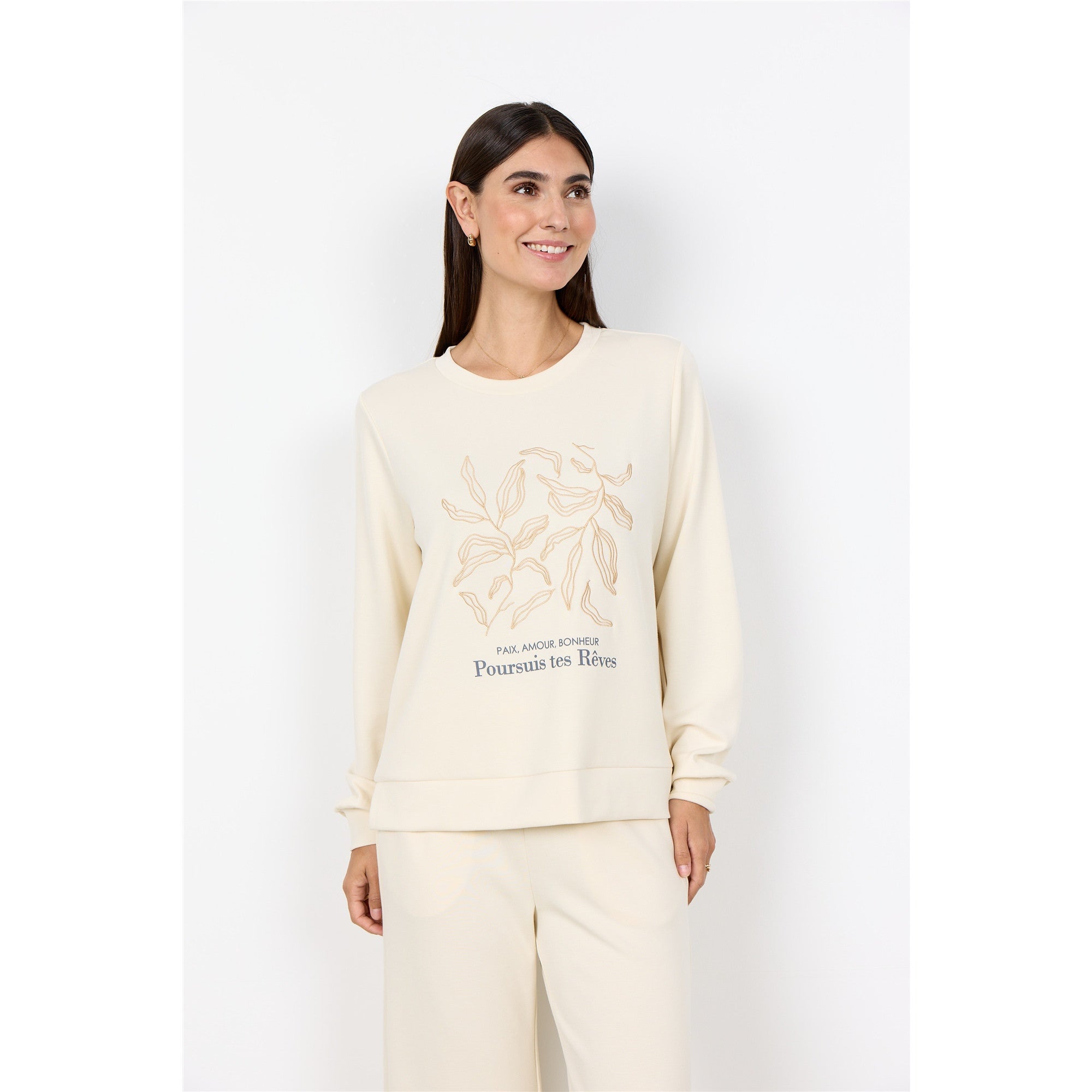 Rêverie | Chandail détente en modal - Taille : MEDIUM - Couleur : Crème