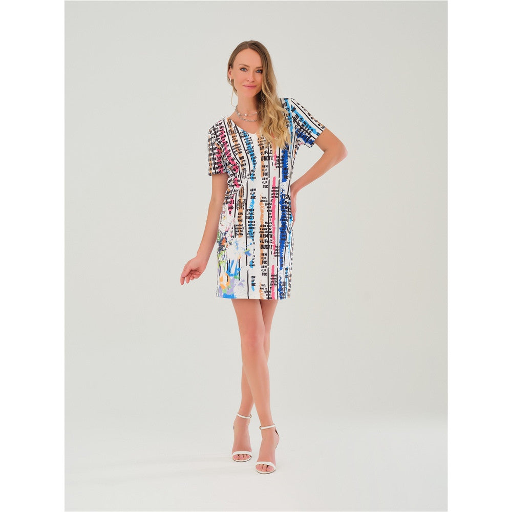 Robe courte imprimée - Taille : XSMALL - Couleur : Multicolore