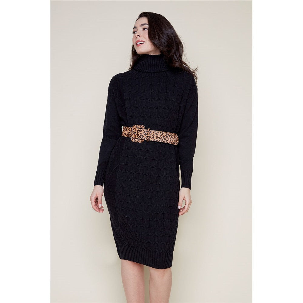 Robe en tricot - Taille : XSMALL - Couleur : Noir