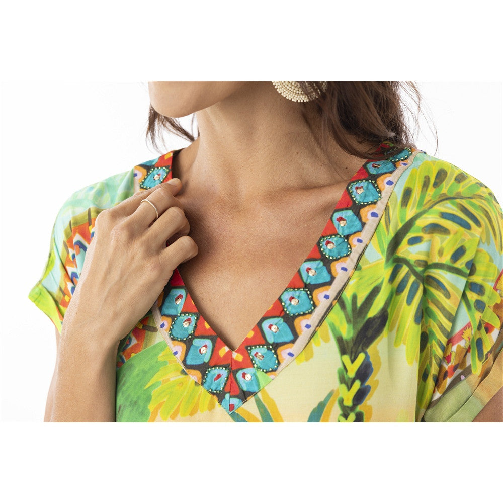 Robe imprimé tropical