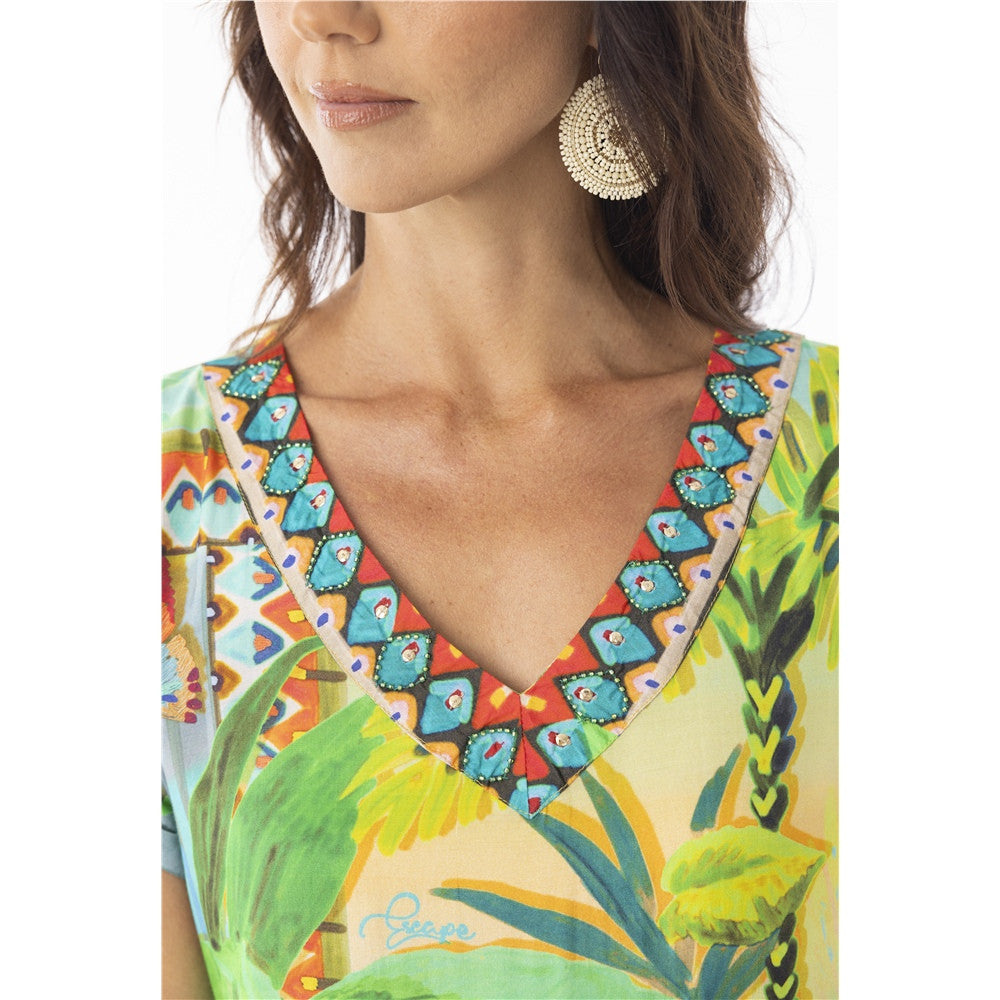 Robe imprimé tropical