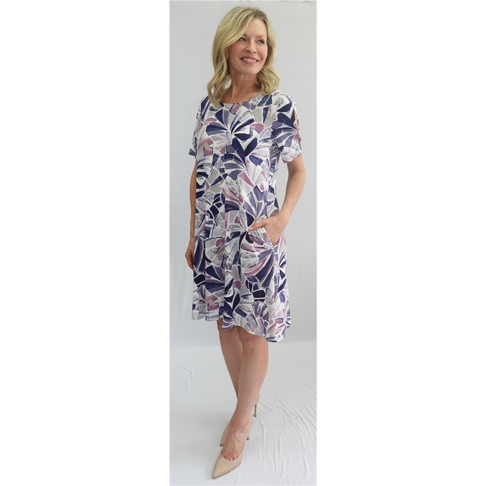 Robe imprimée - Taille : SMALL - Couleur : Lilas