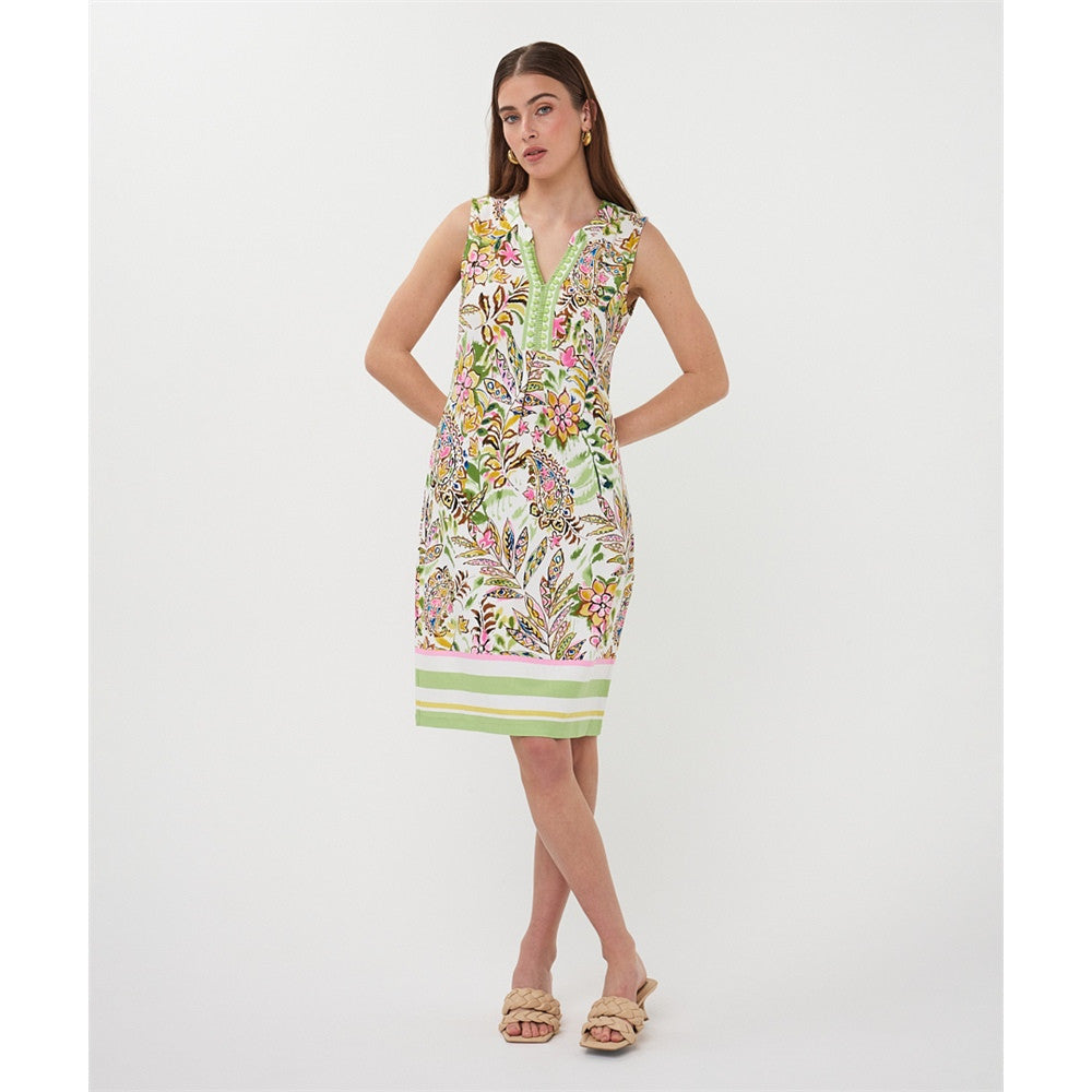 Robe imprimée sans manches
