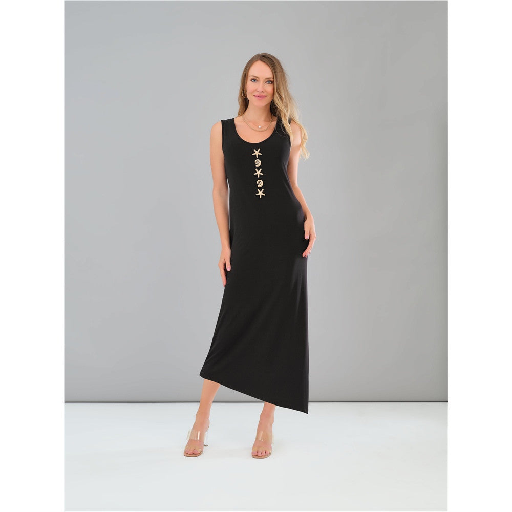 Robe longue avec étoile de mer - Taille : SMALL - Couleur : Noir