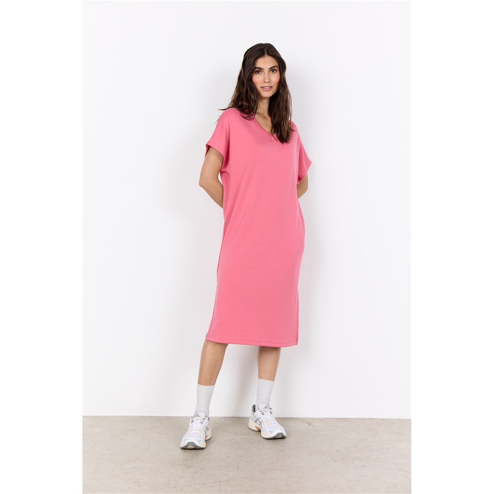 Robe longue col V