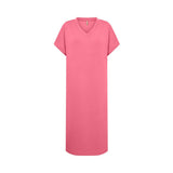 Robe longue col V