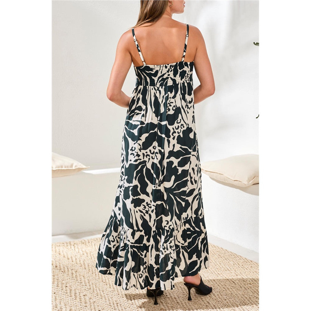 Robe longue imprimée