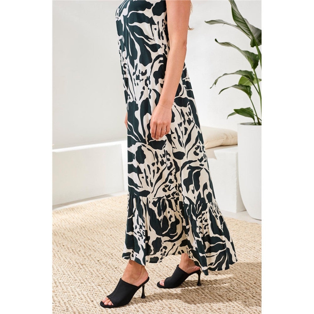 Robe longue imprimée