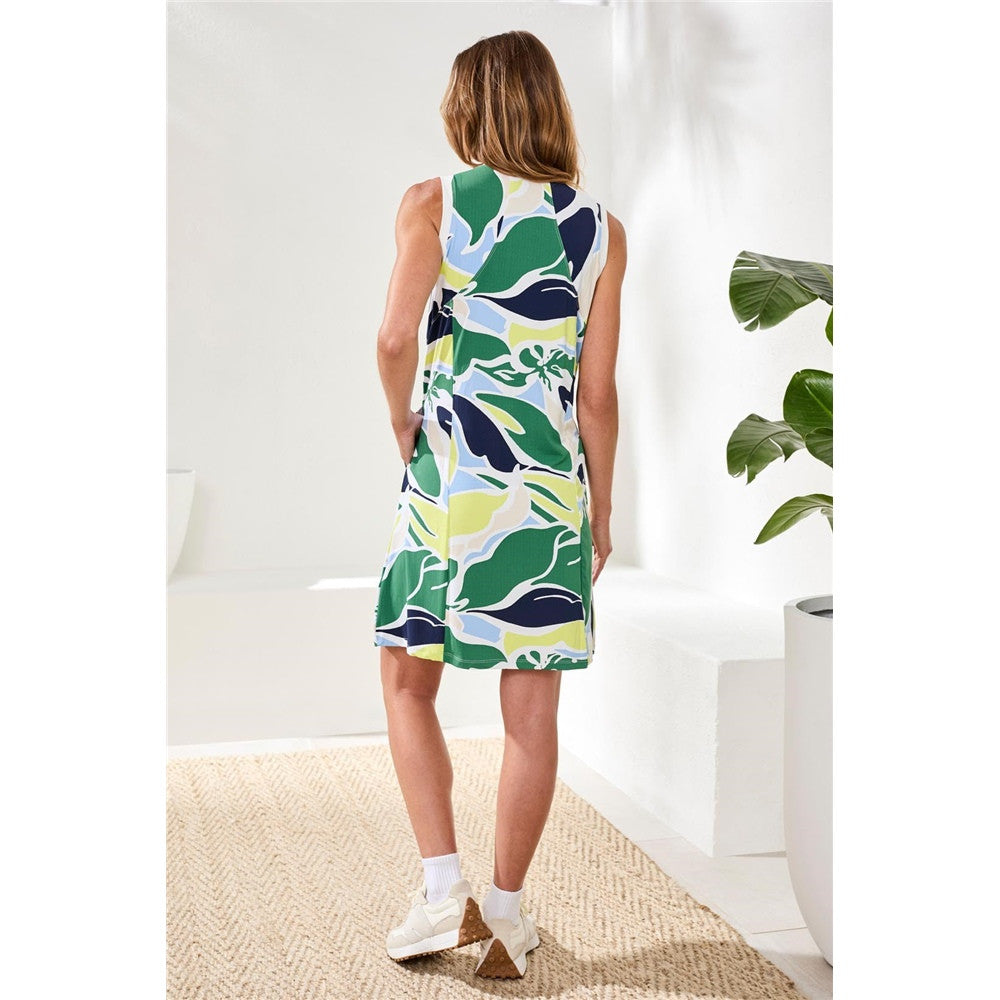 Robe sans manches à imprimé animal