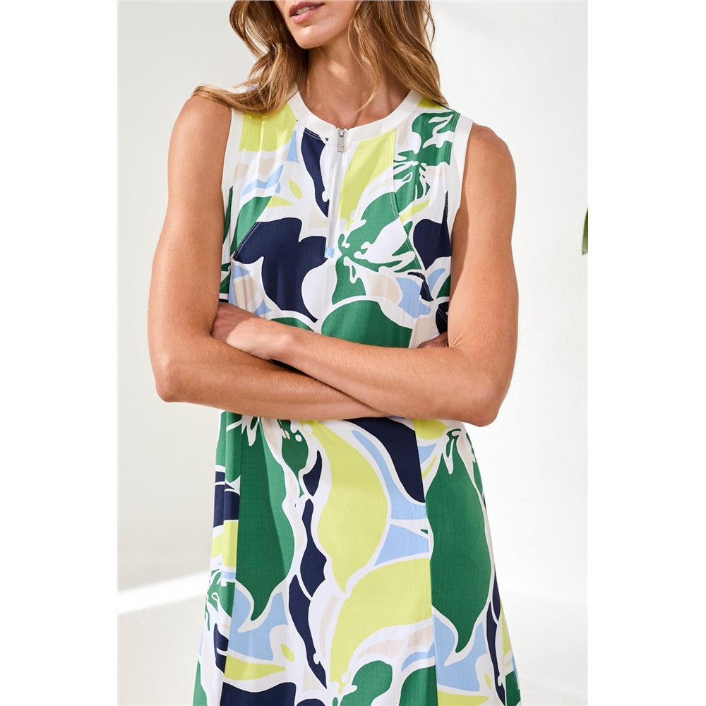 Robe sans manches à imprimé animal