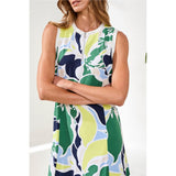Robe sans manches à imprimé animal