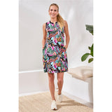 Robe sans manches à imprimé animal