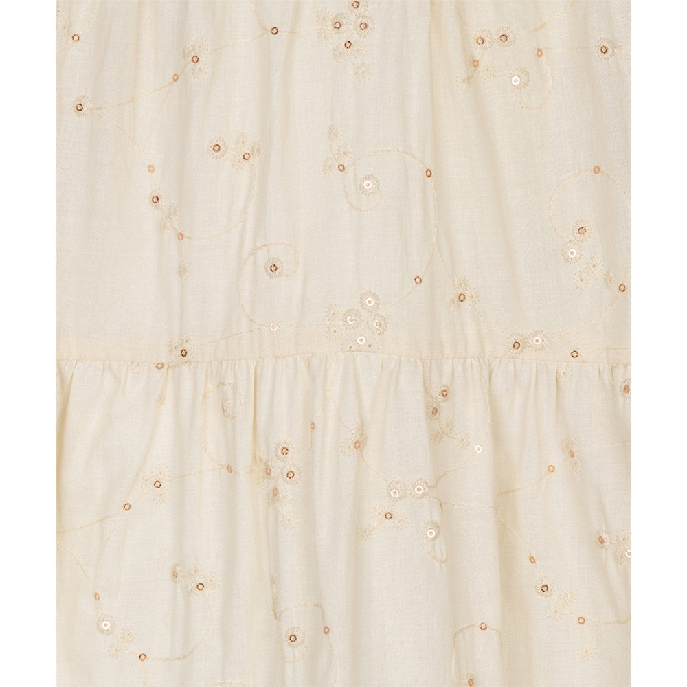 Robe sans manches avec broderie et sequins