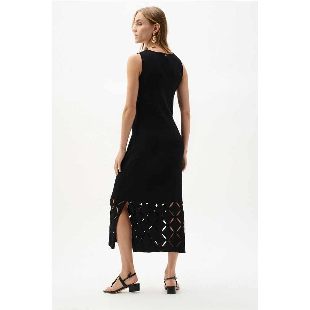 Robe sans manches en tricot de viscose
