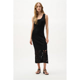 Robe sans manches en tricot de viscose - Taille : XXLARGE - Couleur : Noir