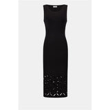 Robe sans manches en tricot de viscose