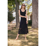 Robe sans manches en tricot de viscose