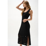 Robe sans manches en tricot de viscose