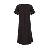 Robe unie à col V