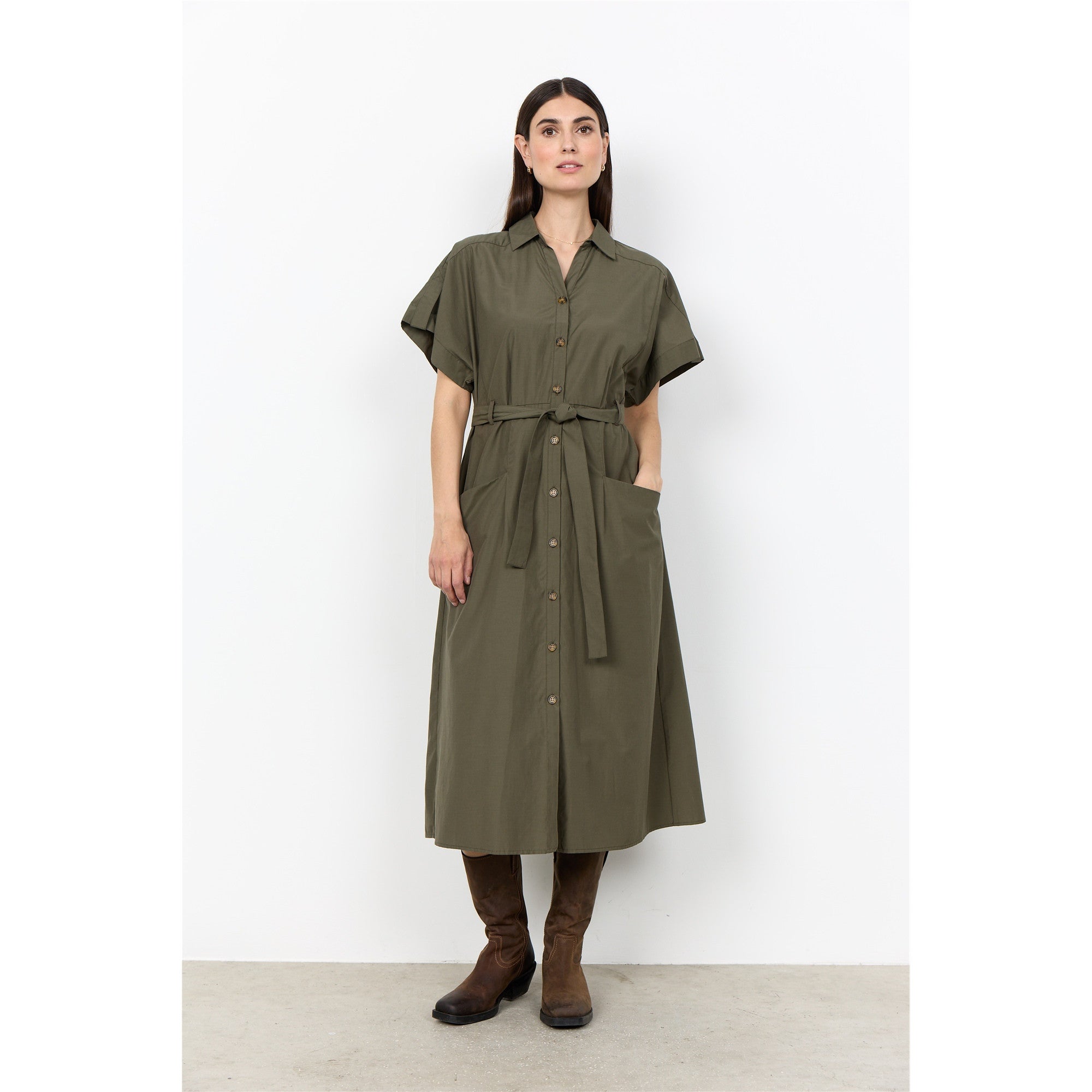 Savannah | Robe chemisier ceinturée