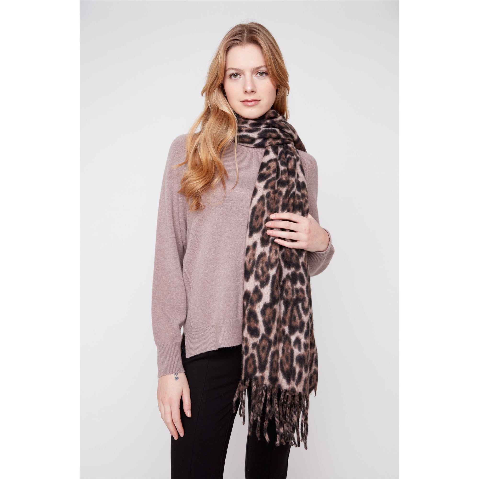 Scout | Foulard imprimé animal - Taille : ONE SIZE - Couleur : Chocolat