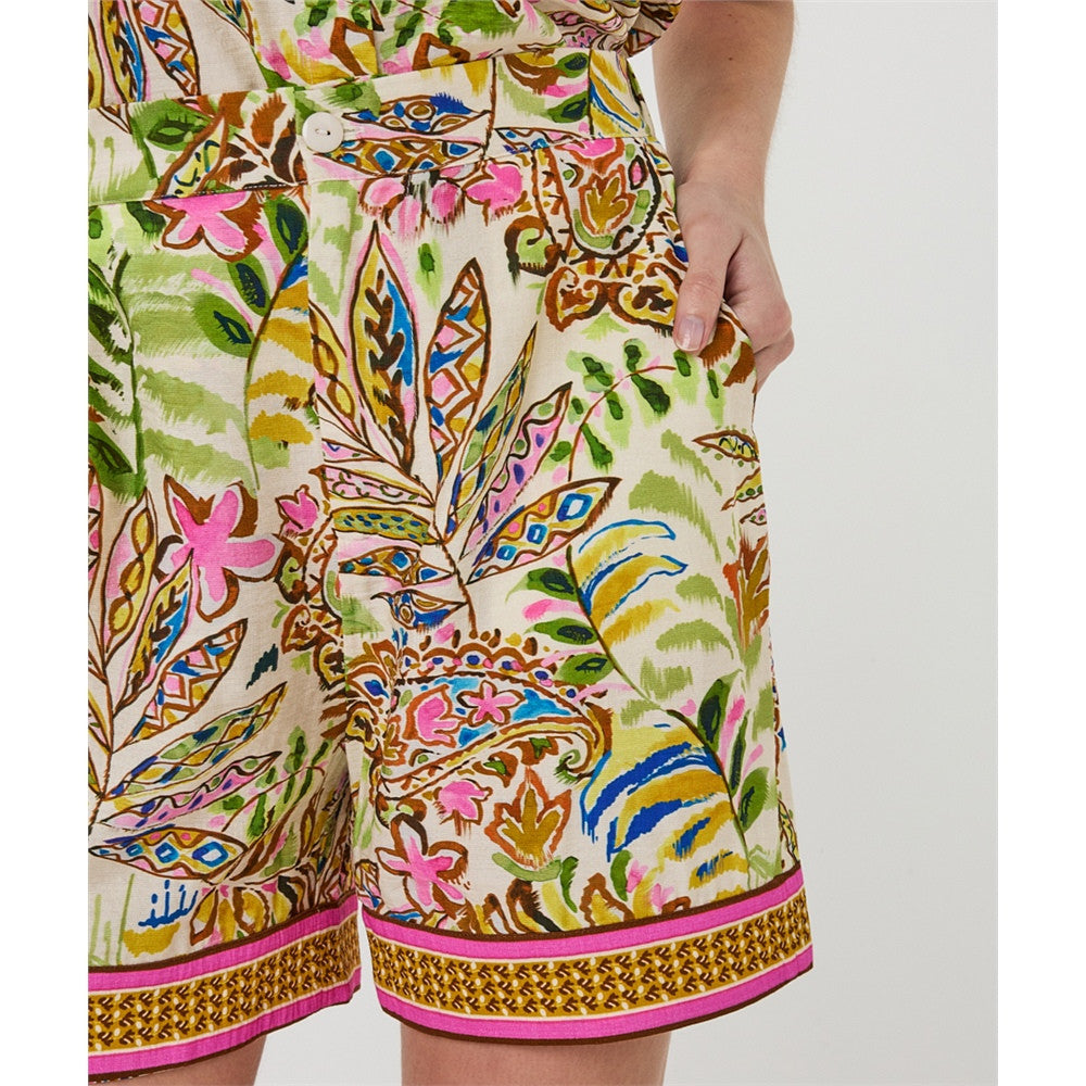 Short à imprimé floral