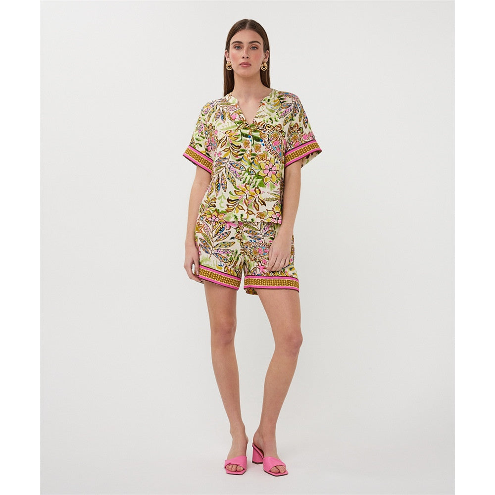 Short à imprimé floral