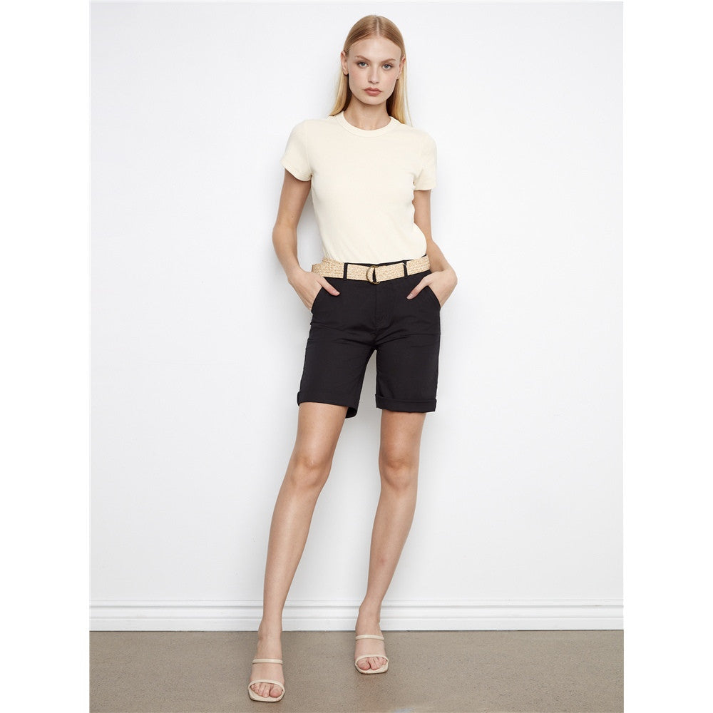 Short à revers au bas