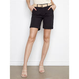 Short à revers au bas - Taille : 8 - Couleur : Noir