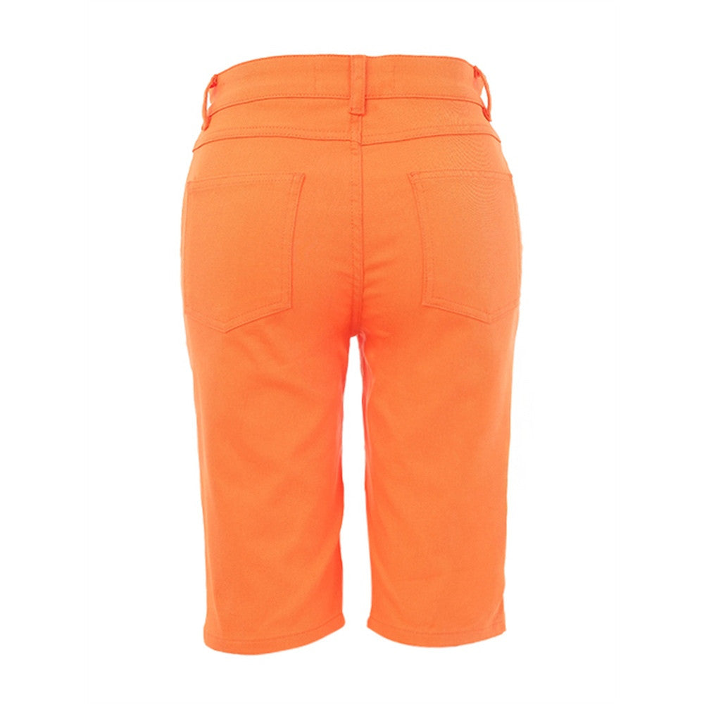 Short avec fermoir et bouton