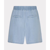 Short denim léger brodé