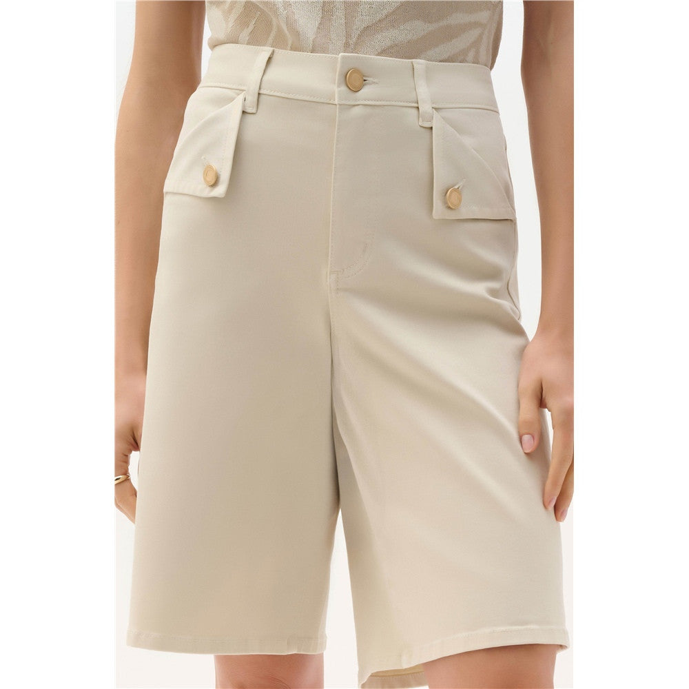 Short en jean droit - Taille : 6 - Couleur : Greige