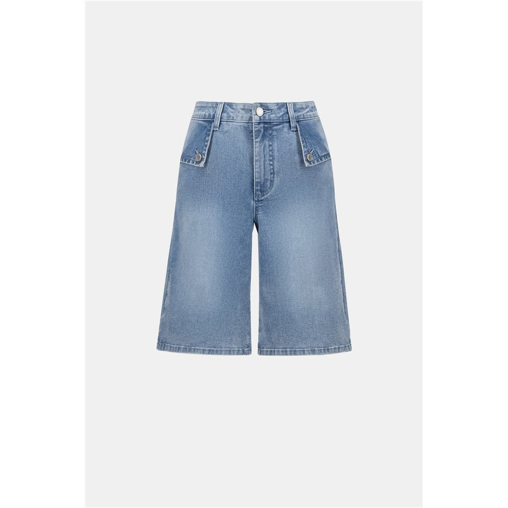 Short en jean droit