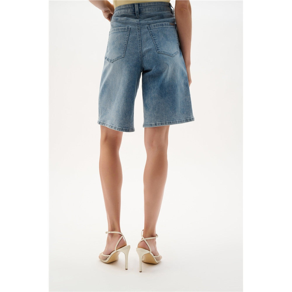 Short en jean droit