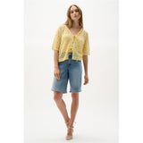 Short en jean droit