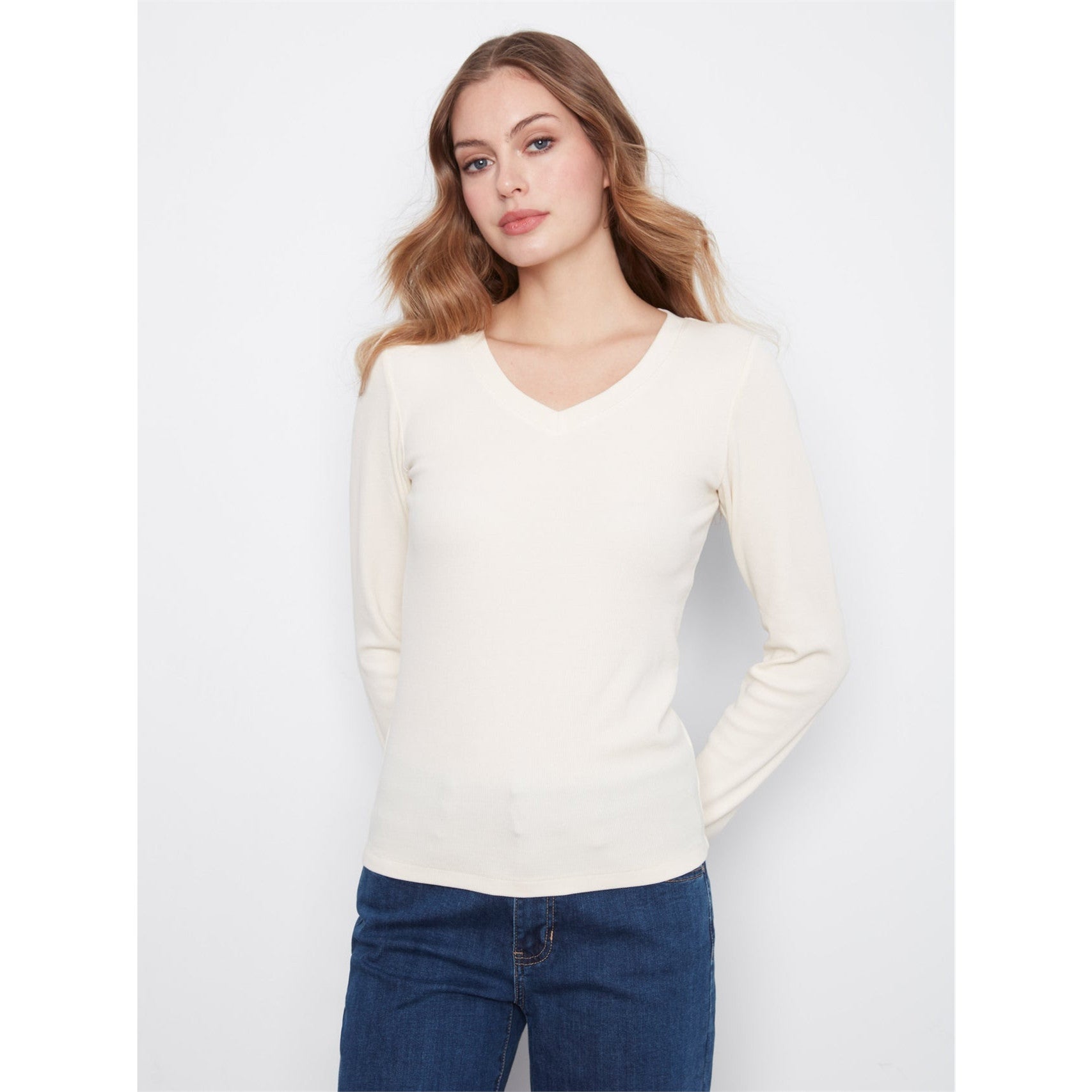 Sierra | Chandail en tricot côtelé - Taille : MEDIUM - Couleur : Amande