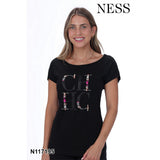 T-shirt  " Chic " - Taille : SMALL - Couleur : Noir