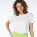 T-shirt « Santa Monica » - Taille : XXLARGE - Couleur : Blanc cassé/Lime